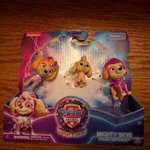 PAW Patrol Mighty Pups Movie Skye as a baby Figure Pack.  Hard to find.